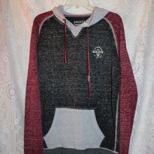 Men's Society hoodie on the thinner side size large great for Fall weather